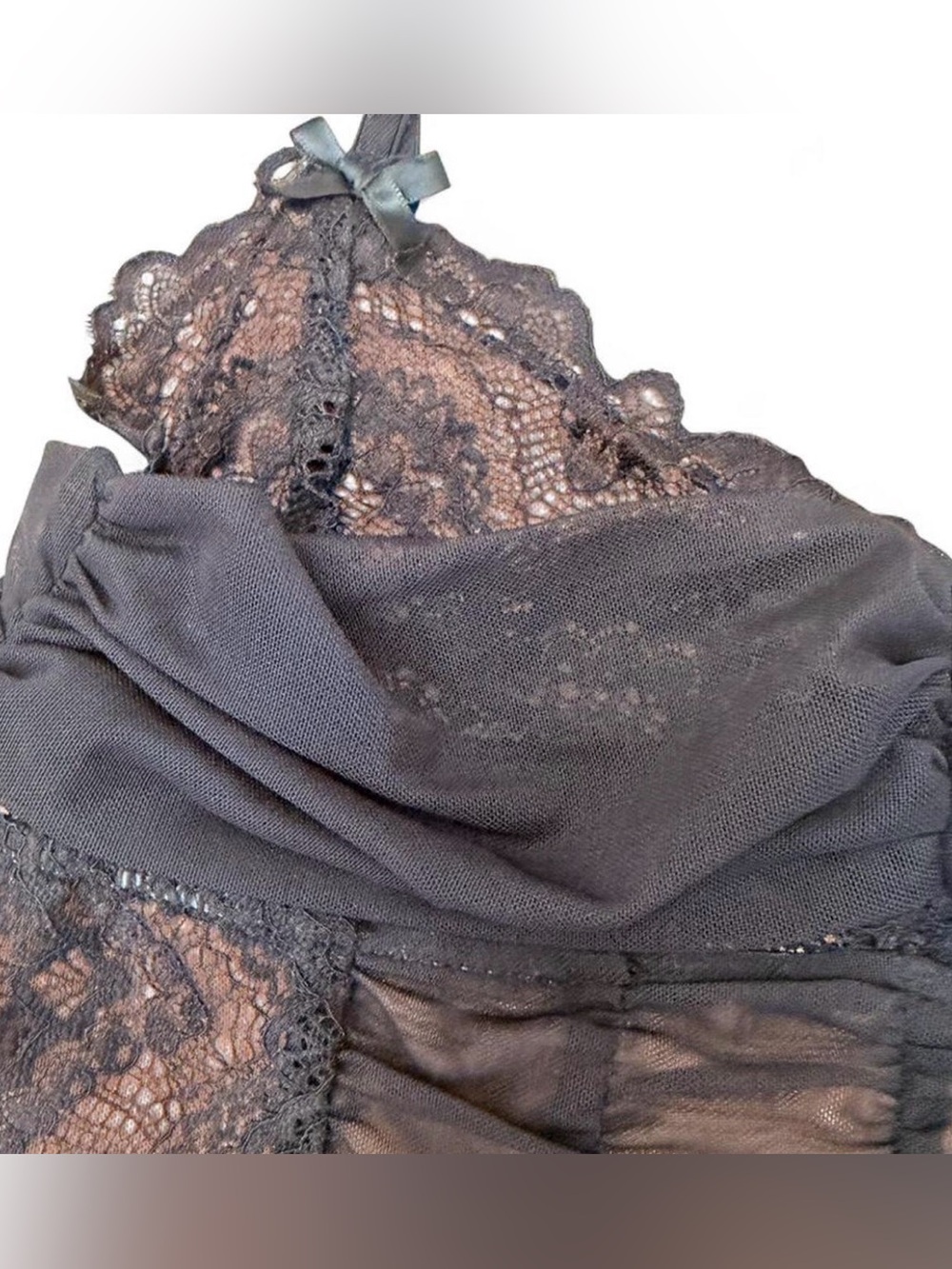 I.AM.GIA Tan Mesh Lined Top - Picture 3 of 4